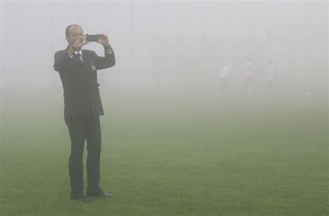 Historic fog at Estádio da Madeira, a common challenge for matches at this venue
