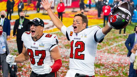 Tampa Bay Buccaneers quarterback celebrating during a game.