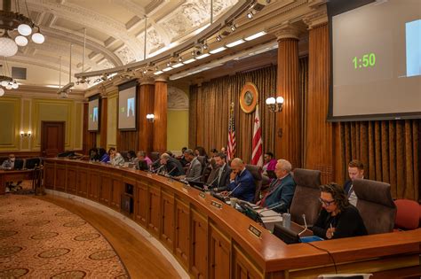 Washington D.C. council members voting on emergency tax legislation suspending federal deductions.