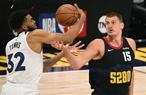 Nuggets' perimeter defense stifling Anthony Edwards.