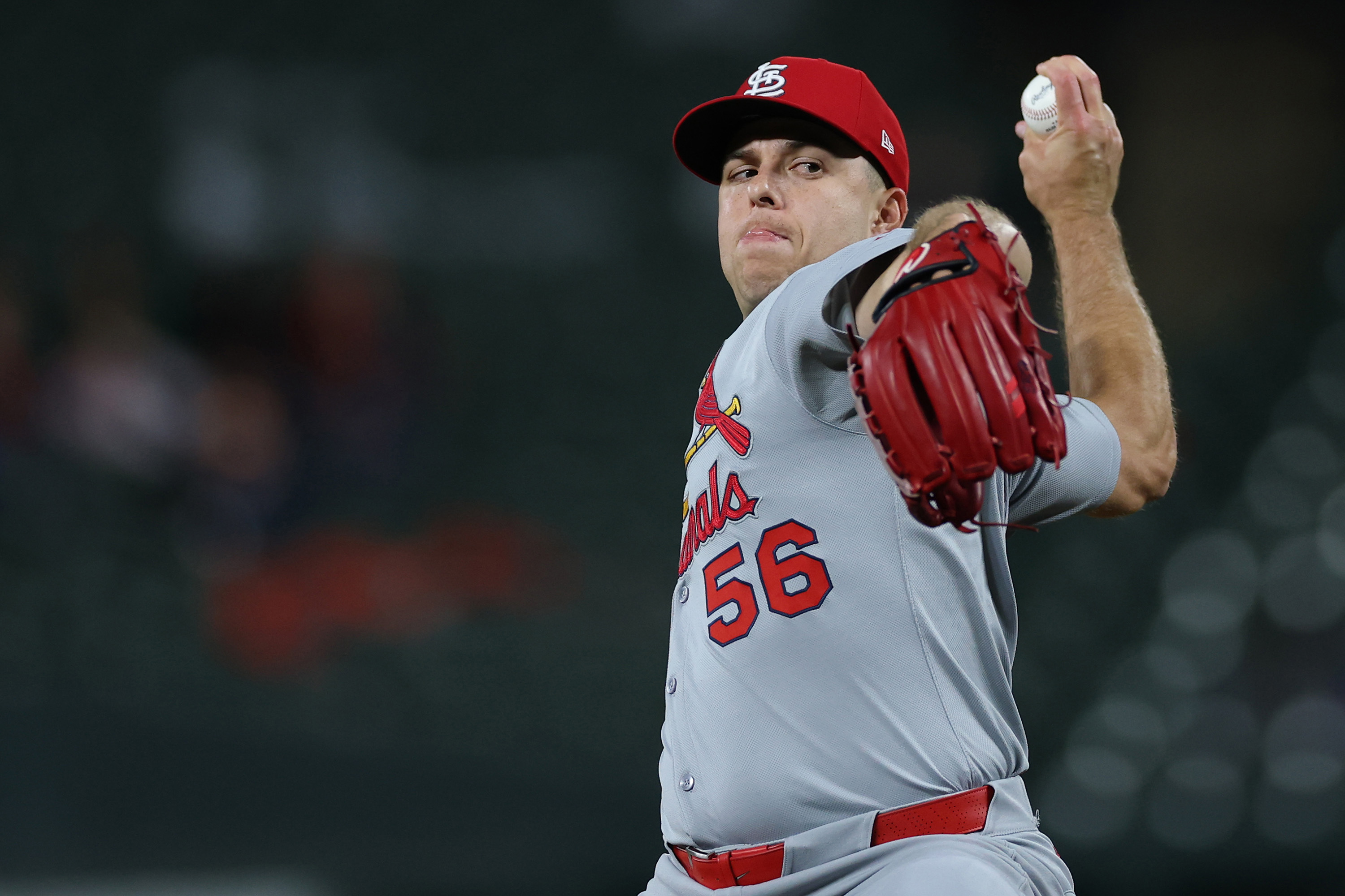 Ryan Helsley at his introductory press conference with the Baltimore Orioles.