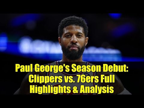 Paul George drives to the basket in his first game action of the season.