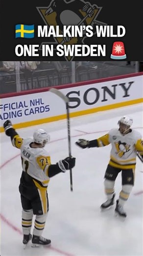 Evgeni Malkin takes faceoff against Nashville Predators during the Global Series.