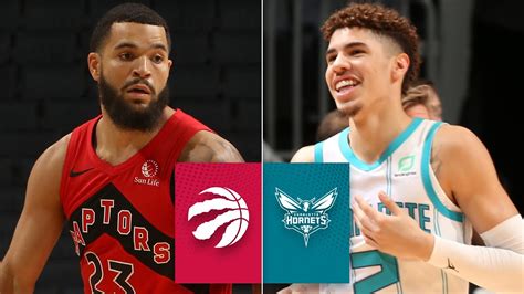 LaMelo Ball will look to lead the Hornets offense against the Raptors' defense.