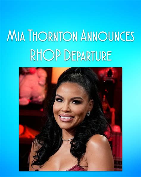 Thornton's April 2025 Instagram announcement about leaving 'The Real Housewives of Potomac' and moving to Atlanta.