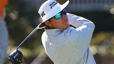 Joel Dahmen reacts after making a crucial putt to retain his PGA Tour card at the 2024 RSM Classic.