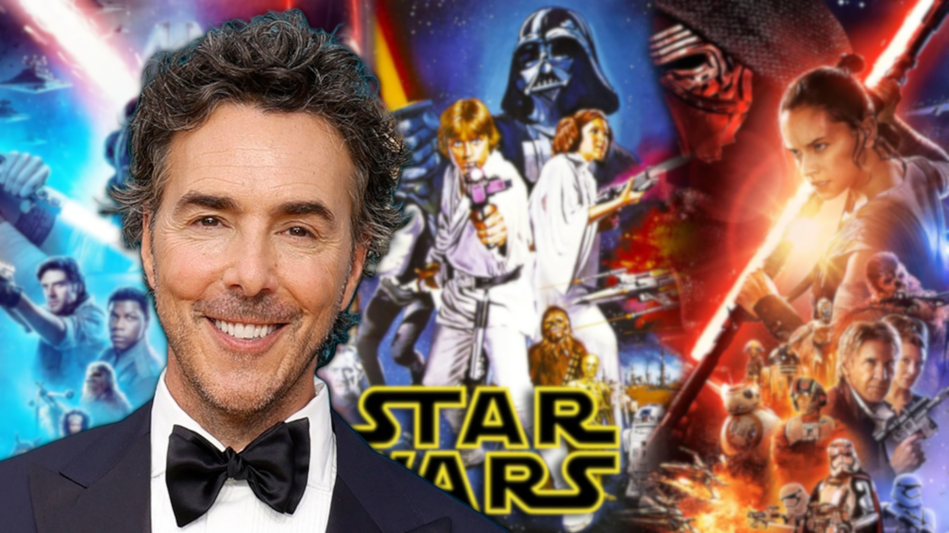 Director Shawn Levy and star Ryan Gosling on the Starfighter set