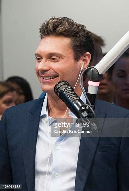 Seacrest behind the scenes during his nationally syndicated radio broadcast