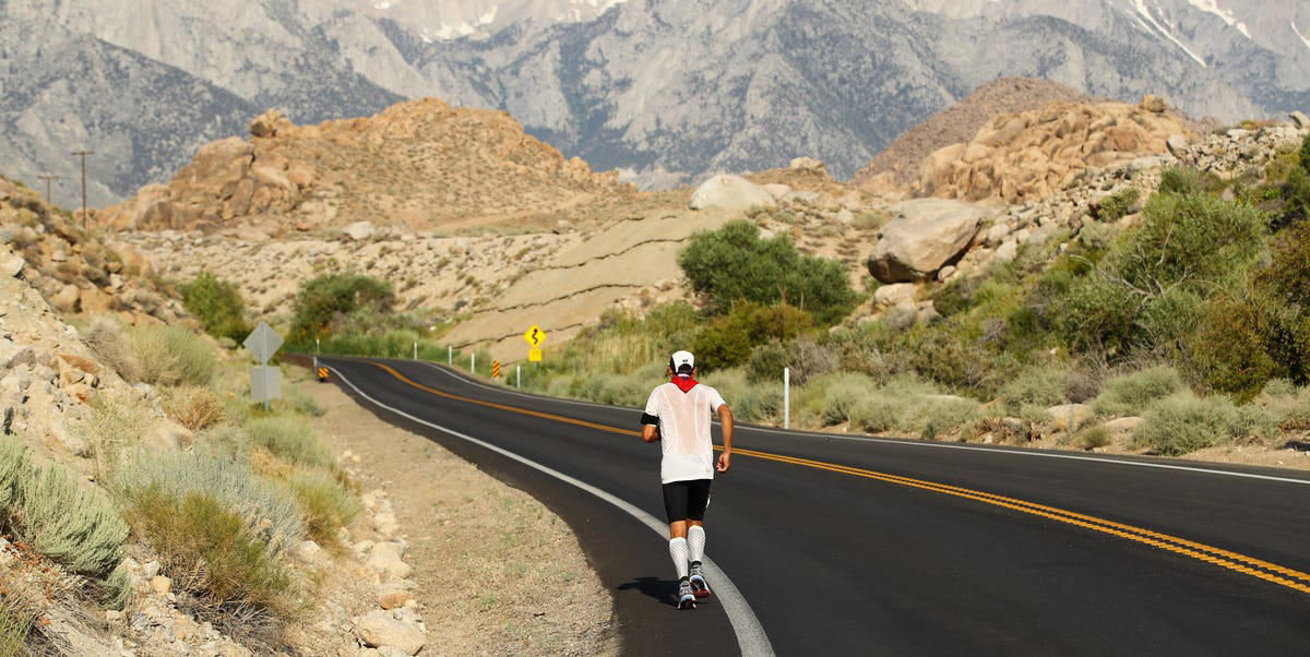Runners navigate the extreme heat of Death Valley during the Badwater 135 ultramarathon.