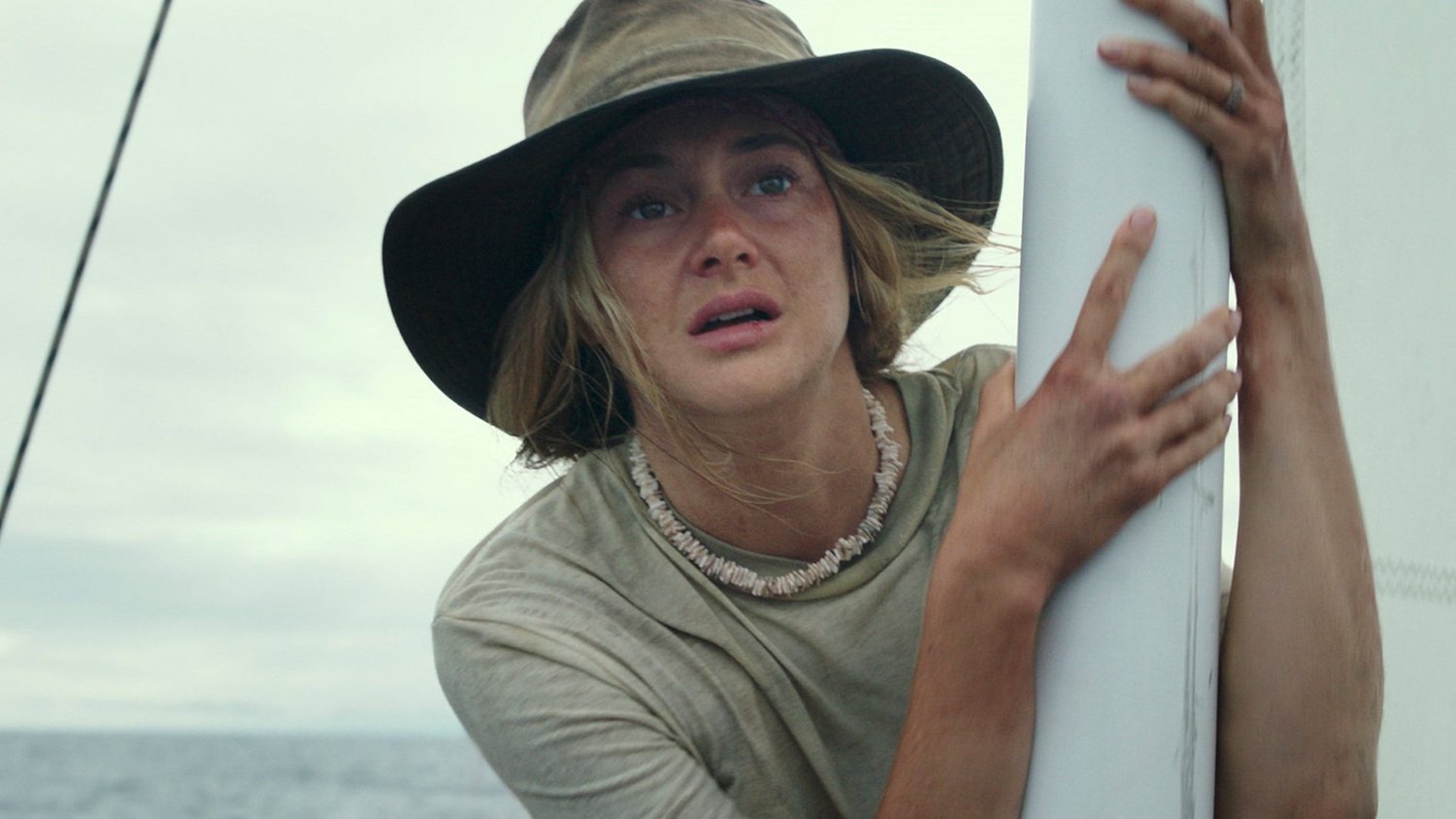Shailene Woodley portraying intense focus and endurance characteristic of an ultramarathon runner.
