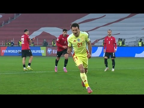 Mikel Oyarzabal converts a penalty to give Spain the lead.