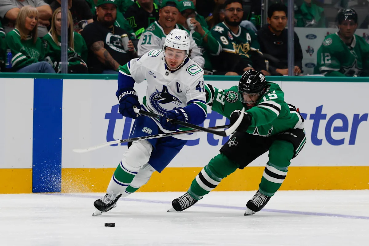 Quinn Hughes leads the Canucks in scoring and ice time.