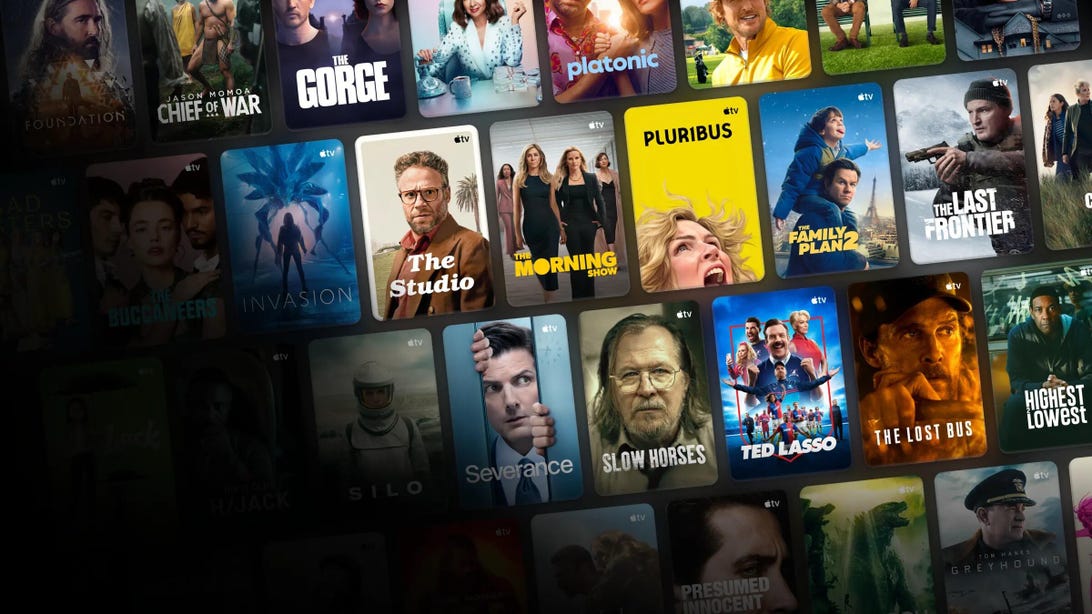 Apple TV's Black Friday promotional graphic highlighting the $5.99/month for six months offer.