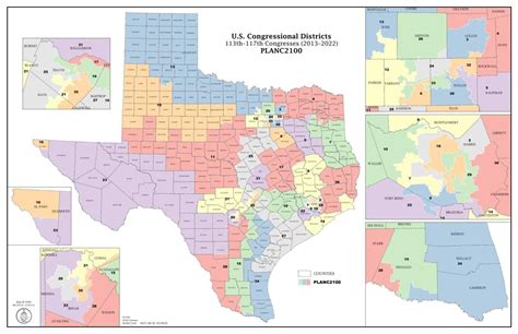 Comparison of old and new congressional district maps in Texas showing the changes.
