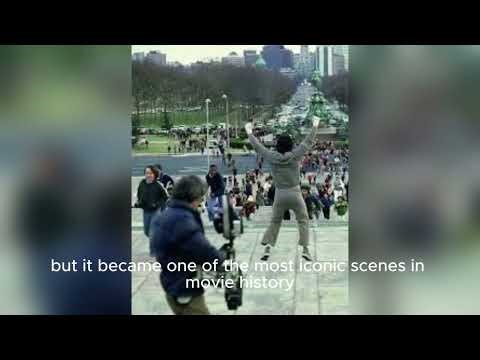 Stallone's iconic training scene from the original Rocky film.