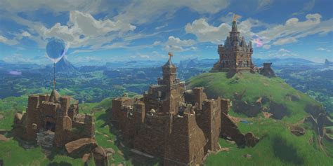 A cinematic interpretation of Hyrule Castle, central to the Zelda movie's setting.