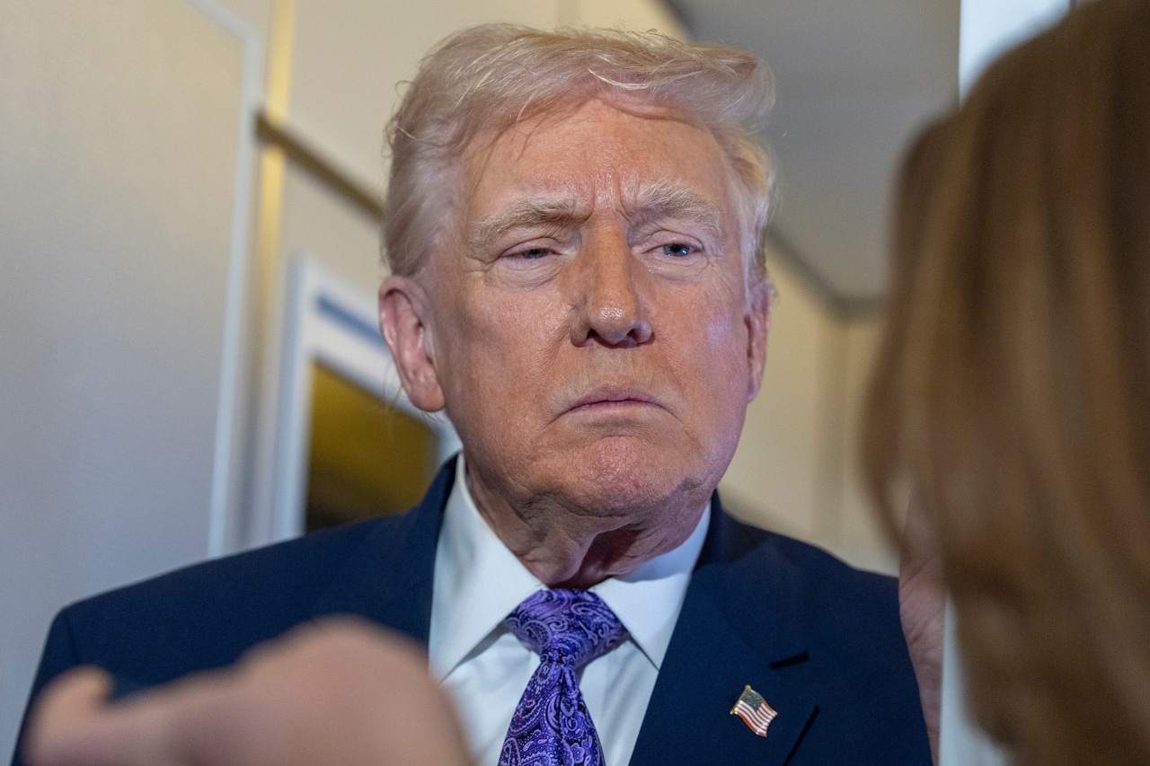 President Trump at Walter Reed National Military Medical Center during his October health evaluation.