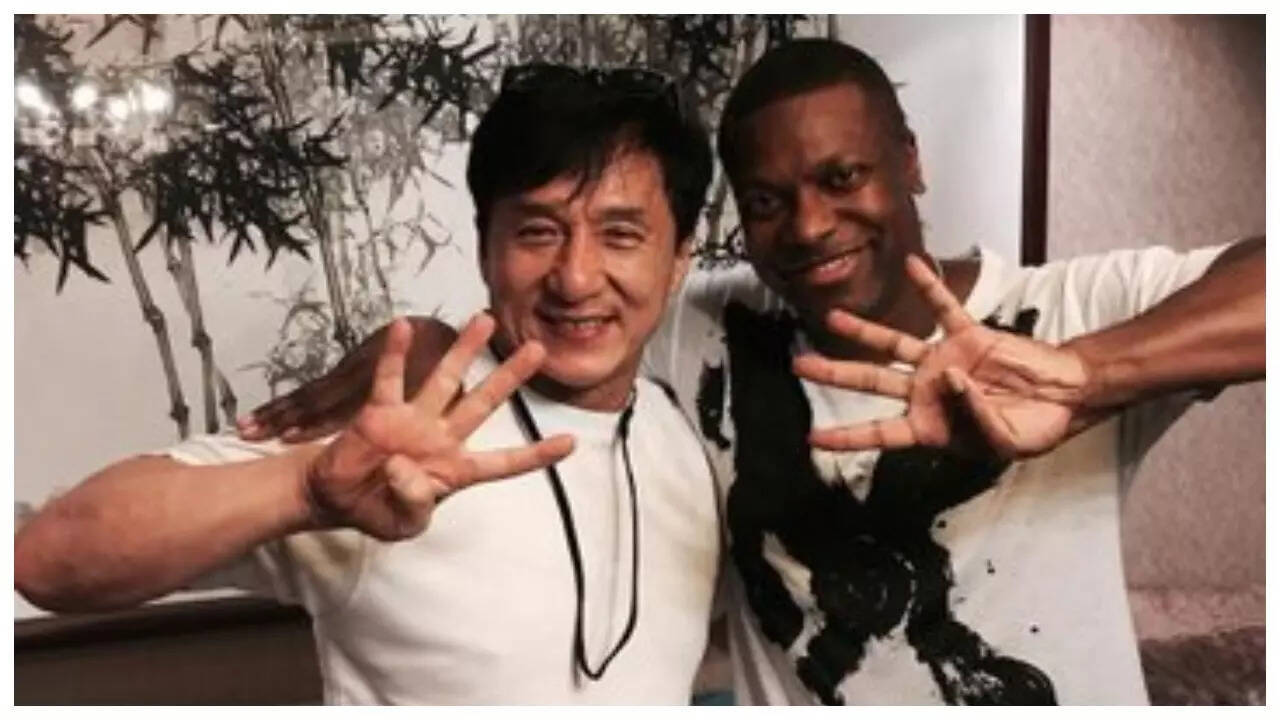 Jackie Chan and Chris Tucker at the premiere of 'Rush Hour 3' in 2007.