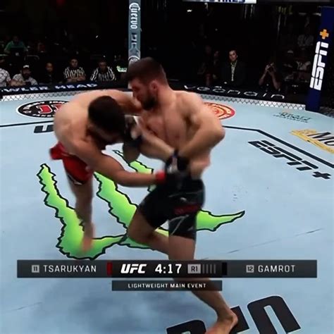 Tsarukyan showcasing his dominant grappling skills in previous fights.