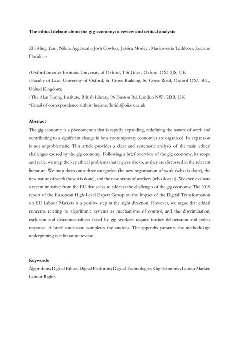 Academic research from Oxford University that found decreased earnings for Uber drivers following algorithmic changes.