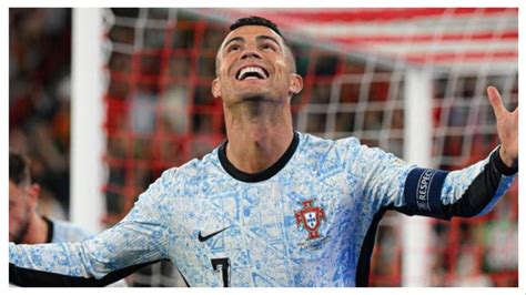 Cristiano Ronaldo reacts during Portugal's qualifier against Armenia.
