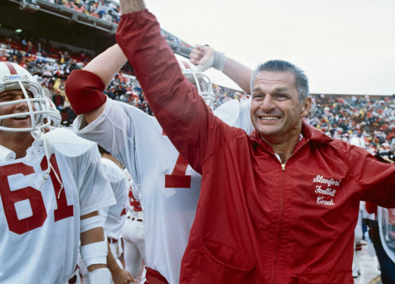 Wiggin during his celebrated college coaching career at Stanford