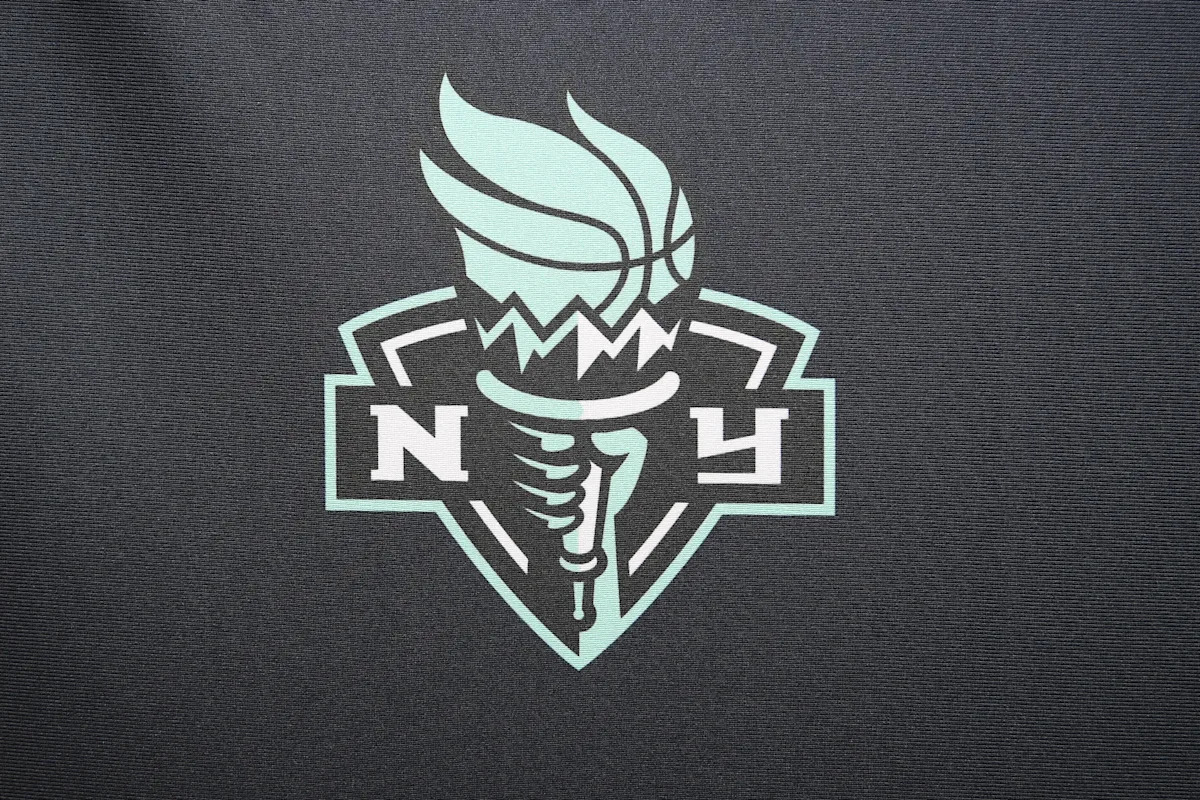 The Liberty celebrate their 2024 WNBA championship.