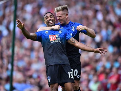 West Ham's bench celebrates Callum Wilson's decisive goal against his former club.