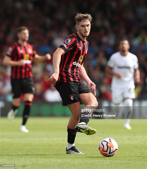 David Brooks in action for Bournemouth during their match against West Ham.